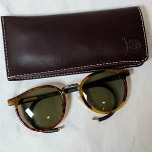 INSANE Ralph Lauren Made in France Vintage Tortoise Shell Sunglasses Round Frame